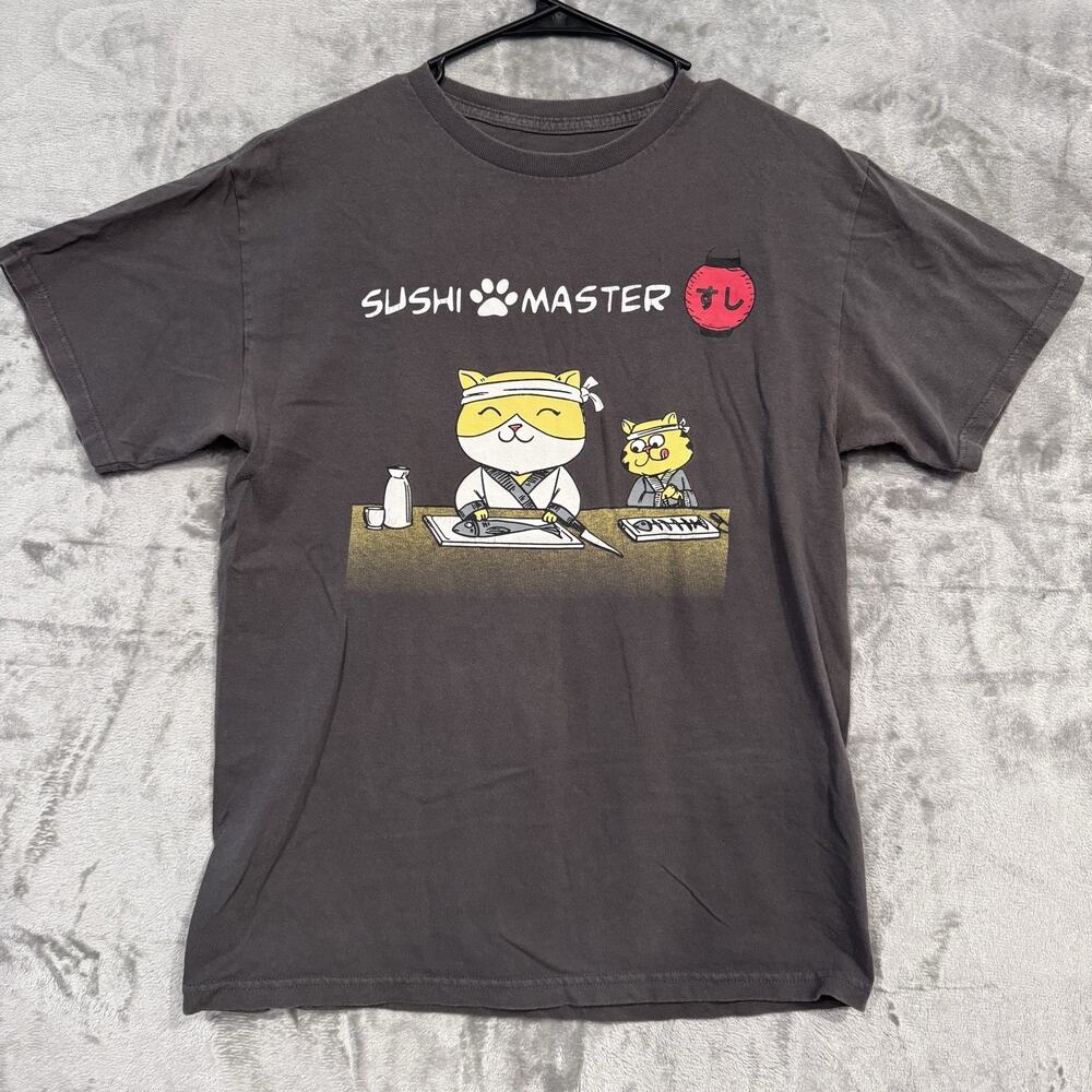 Rare Vintage “Sushi Master” Cartoon Cat Sz. S No Tag Men’s Small